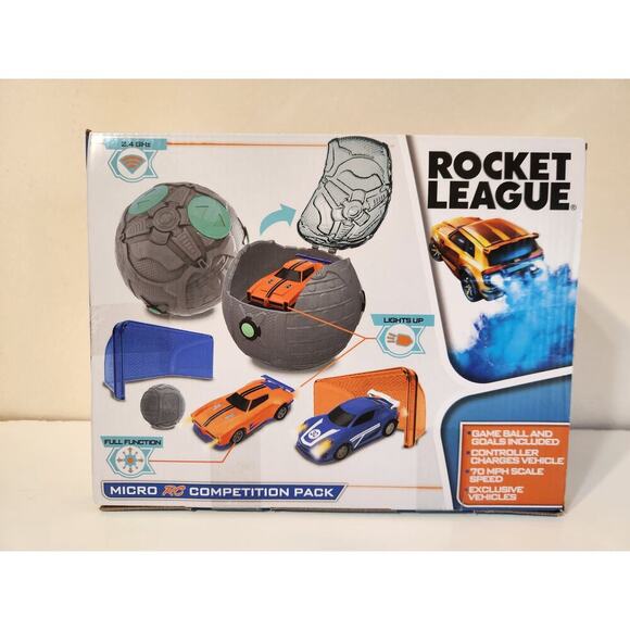 Rocket League Micro RC Competition Pack NEW! Lights Up! 2.4ghz RC Full Function - Picture 3 of 5